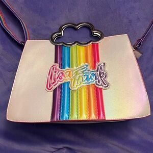 Lisa Frank Pink and Black Crossbody Bag with Playful Design